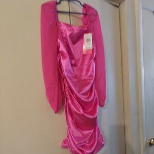 Long-Sleeve Ruched Dress by With Jules